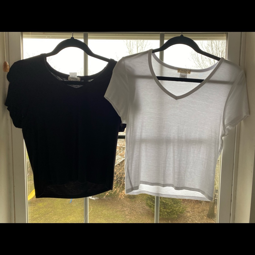 black and white simple crops